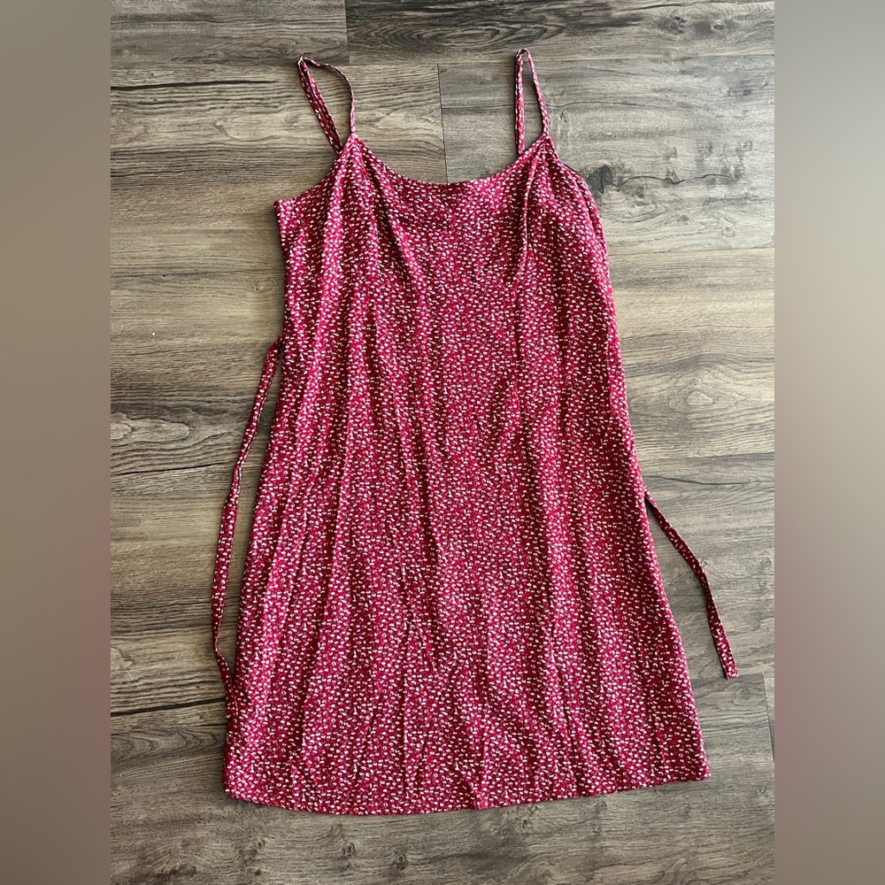 Brandy Melville Red Floral Sundress